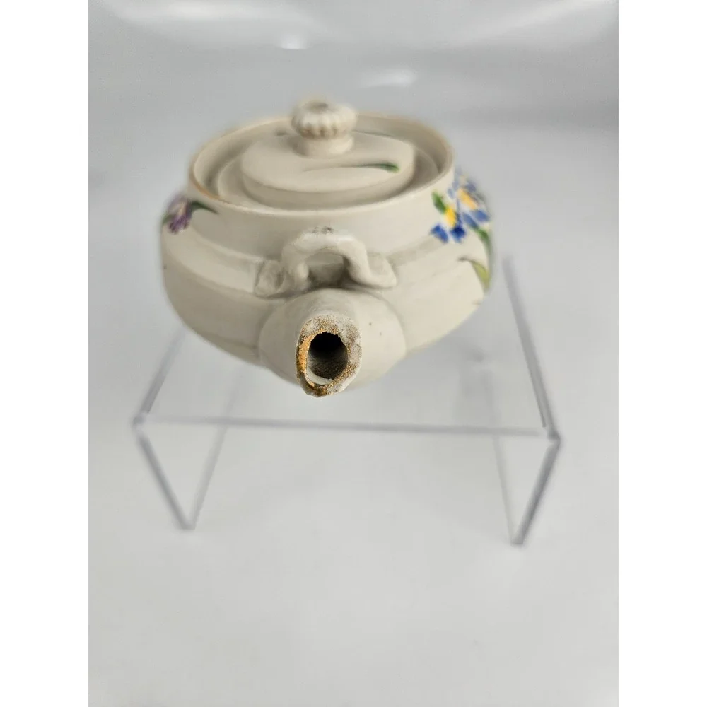 Vintage Japanese Floral Teapot Small Hand Painted Ceramic Made‎ Japan